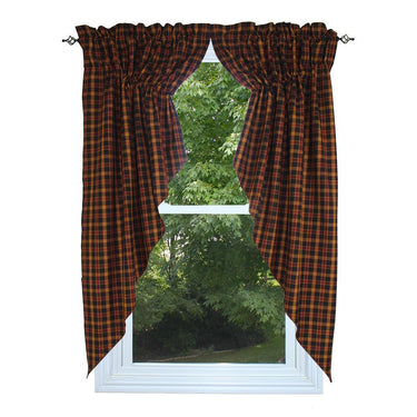 Homestead - Black Gathered Swag C6330011 - The Fox Decor